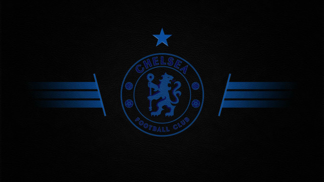 Chelsea logo black background blue #2 free wallpaper for desktop - medium preview image