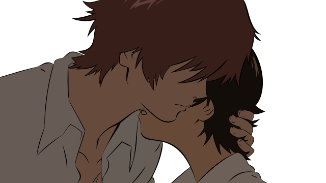 Man head hands looking phone free wallpaper for desktop - medium preview image