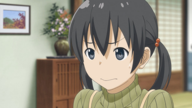 Girl ponytail staring camera room free wallpaper for desktop - medium preview image