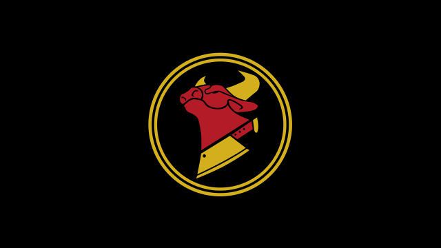 Red bull yellow horn circle free wallpaper for desktop - medium preview image