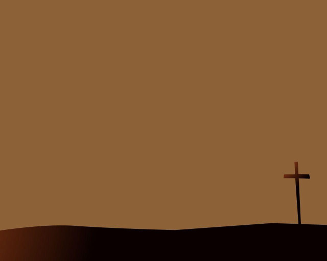 Cross hill sky brown clouds free wallpaper for desktop - medium preview image