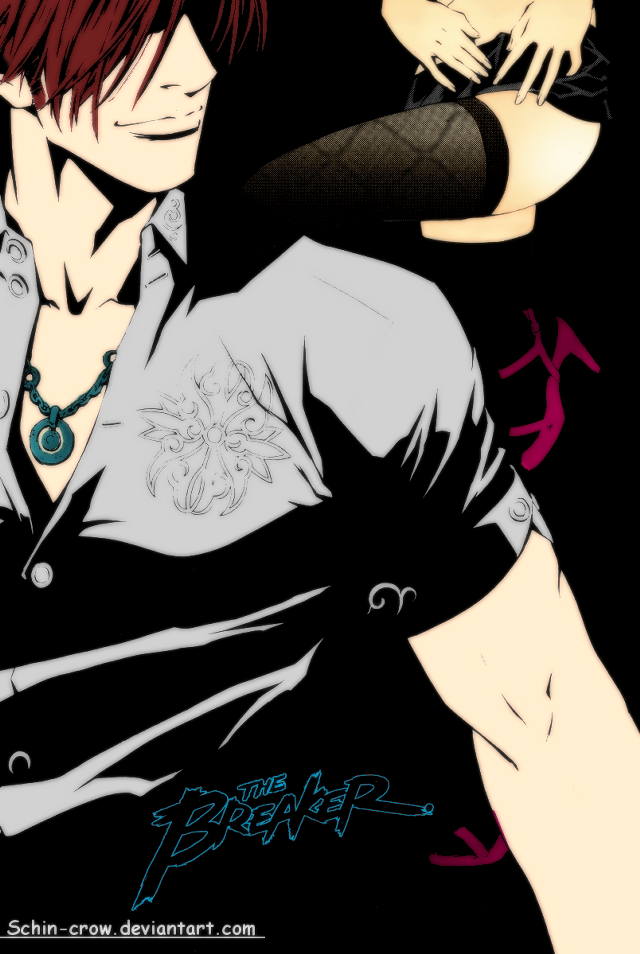 Redhair blackshirt gun tattoo schooluniform free wallpaper for mobile - medium preview image