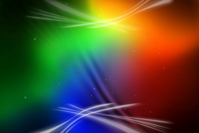 Rainbow background white lines stars free wallpaper for desktop - medium preview image