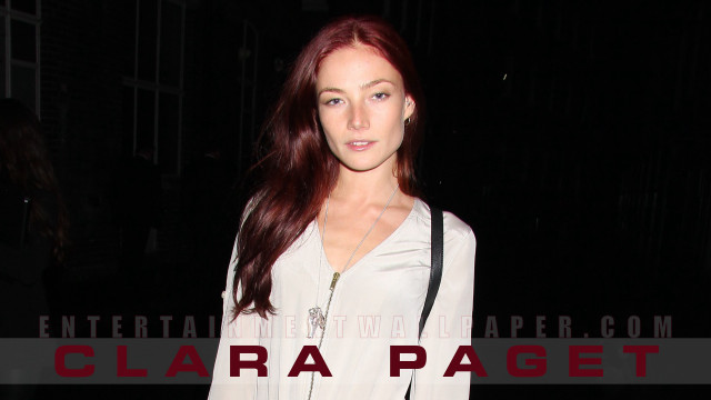 Woman red hair dark handbag free wallpaper for desktop - medium preview image