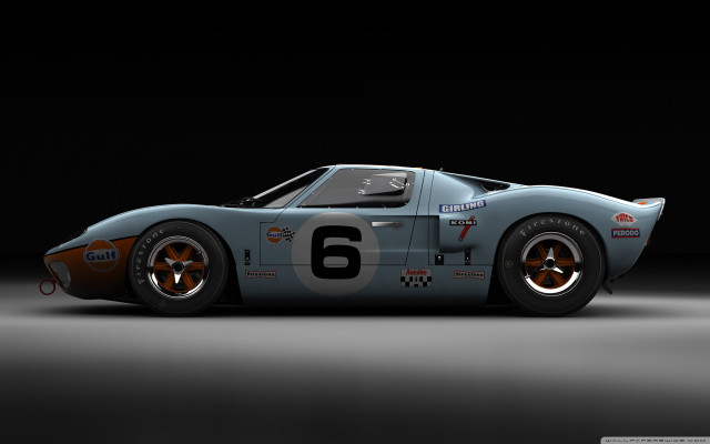 Blue race car number six free wallpaper for desktop - medium preview image