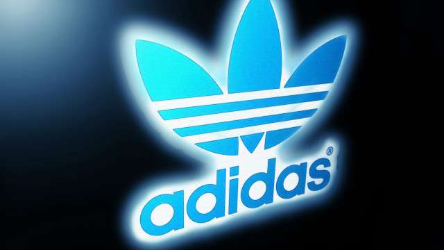 Blue adidas logo black lightblue free wallpaper for desktop - medium preview image