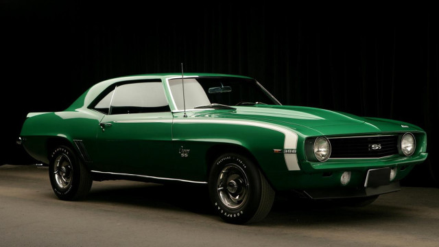 Green car dark room black #3 free wallpaper for desktop - medium preview image