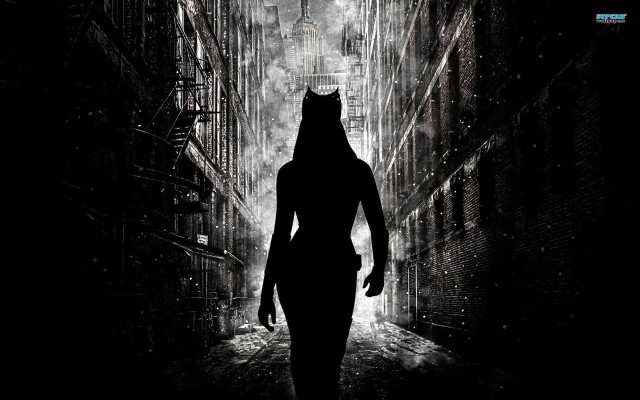 Woman cat mask alley clock free wallpaper for desktop - medium preview image