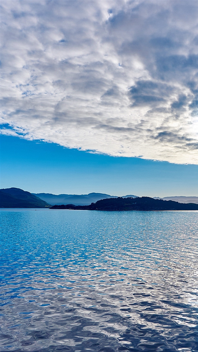 Boat water cloudy sky mountains #4 free wallpaper for mobile - medium preview image