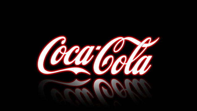 Coca cola logo red black free wallpaper for desktop - medium preview image