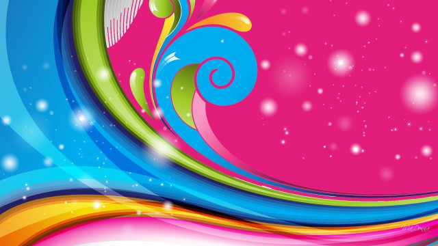 Colorful abstract background swirl design free wallpaper for desktop - medium preview image