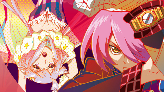 Anime couple pink hair pink free wallpaper for desktop - medium preview image