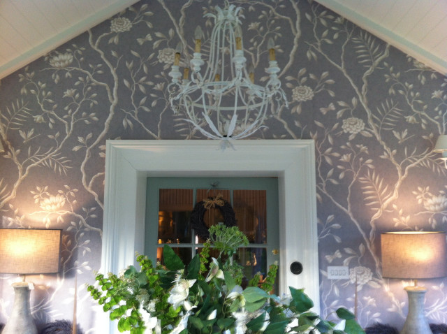 Chandelier door plant vase flowers free wallpaper for desktop - medium preview image