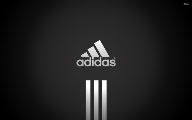 Adidas logo black white stripe free wallpaper for desktop - medium preview image