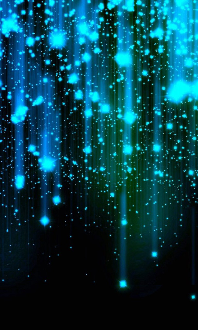 Blue green background raindrops black free wallpaper for mobile - medium preview image