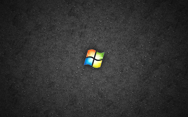 Windows logo black background white #2 free wallpaper for desktop - medium preview image