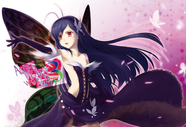 Woman long hair butterfly wings free wallpaper for desktop - medium preview image