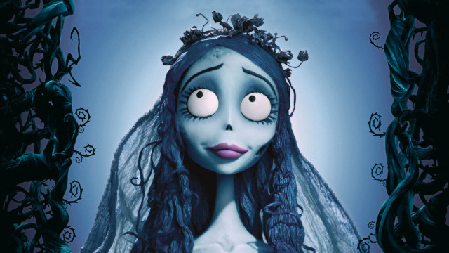 Creepy corpse bride veil flowers free wallpaper for desktop - medium preview image