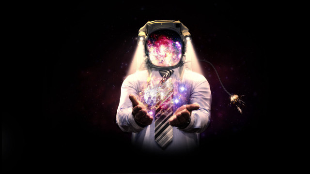 Man space suit tie headpiece free wallpaper for desktop - medium preview image