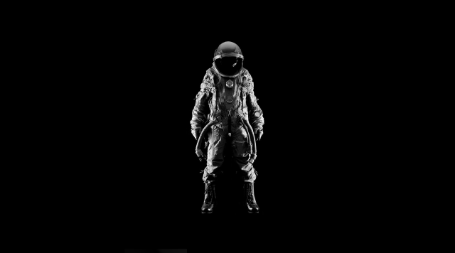 Space suit man helmet mask free wallpaper for desktop - medium preview image