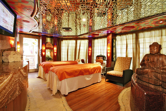 Room two beds tv buddha free wallpaper for desktop - medium preview image