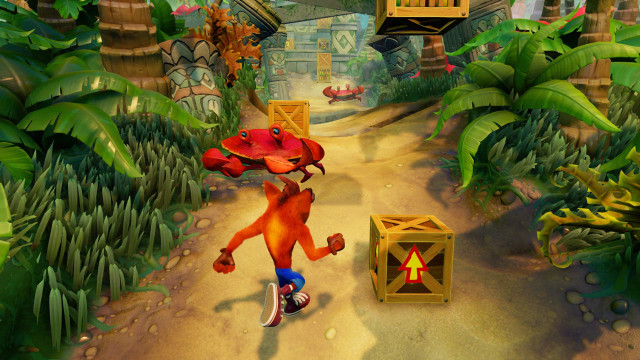 Cartoon character running jungle red free wallpaper for desktop - medium preview image