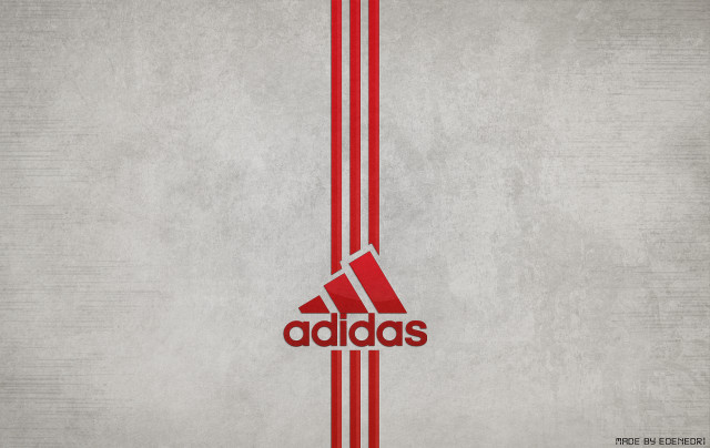 Red white adidas logo gray free wallpaper for desktop - medium preview image
