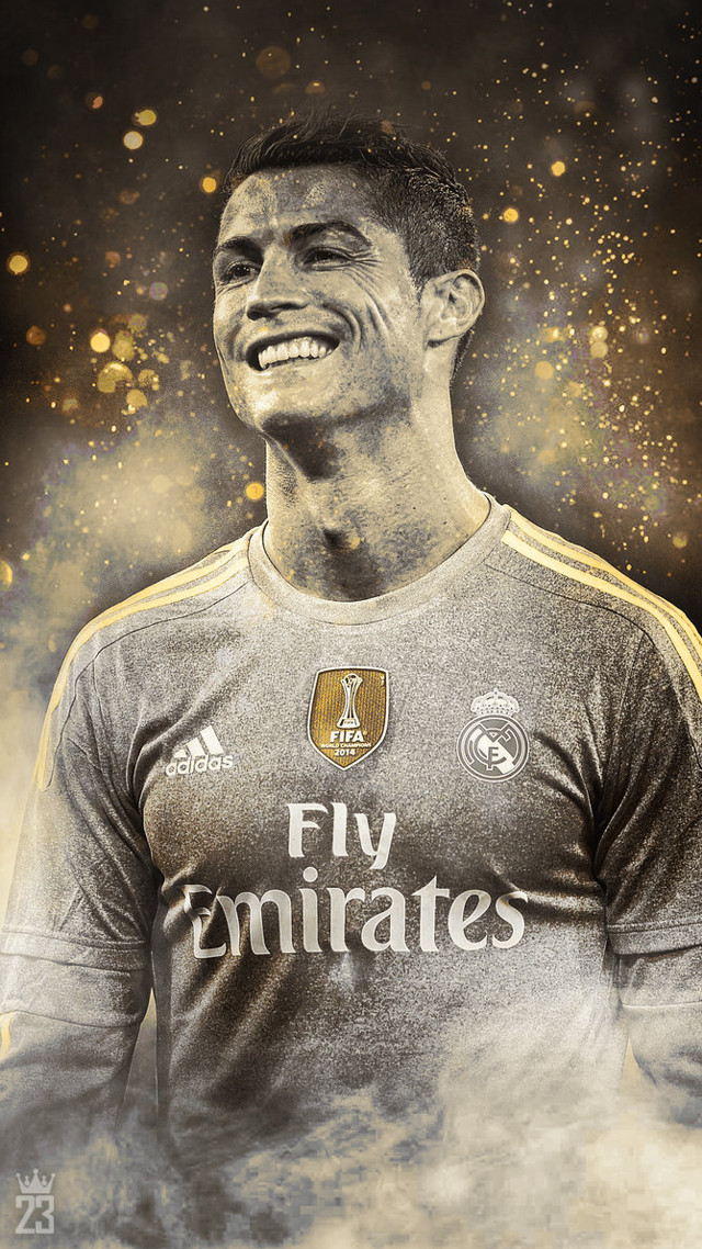 Man soccer uniform smiling gold free wallpaper for mobile - medium preview image