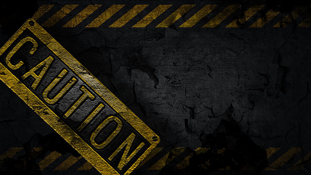 Caution sign black yellow grunge free wallpaper for desktop - medium preview image
