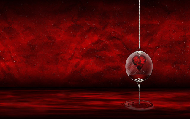 Red background red black ornament free wallpaper for desktop - medium preview image