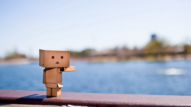 Cardboard toy water building lake free wallpaper for desktop - medium preview image