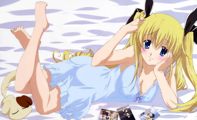 Alice prin laying bed stuffed free wallpaper for desktop - medium preview image