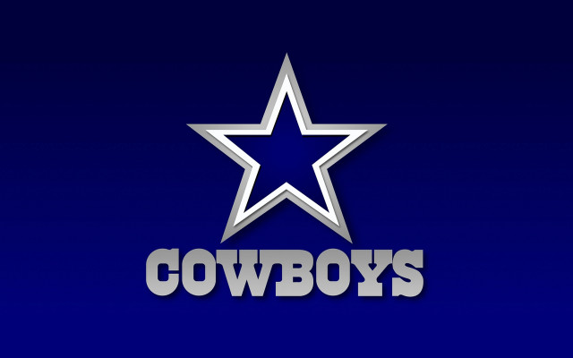 Blue background silver star cowboys #4 free wallpaper for desktop - medium preview image
