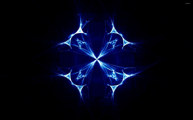 Blue abstract design black background free wallpaper for desktop - medium preview image