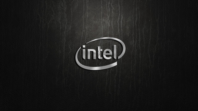 Black silver logo intel circle free wallpaper for desktop - medium preview image