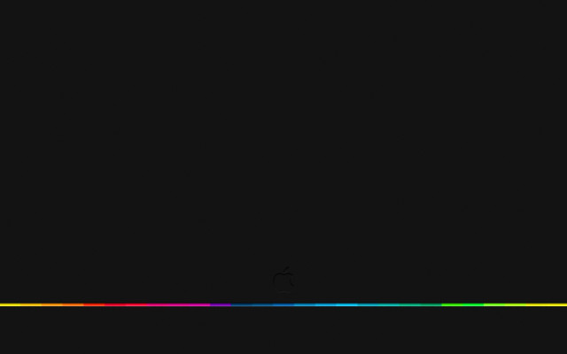 Black background rainbow line white free wallpaper for desktop - medium preview image