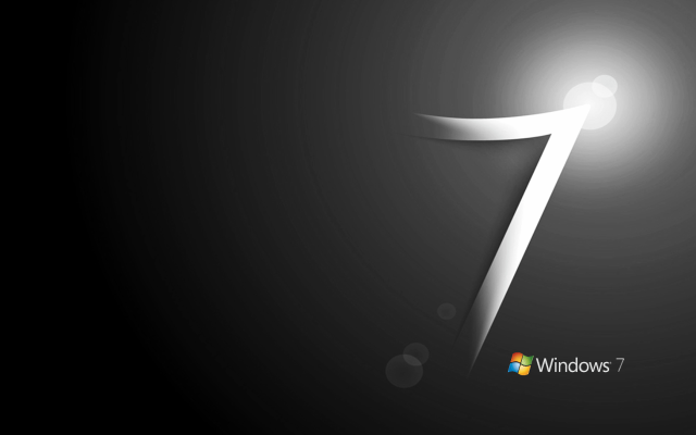 Windows7 light moon lensflare purism free wallpaper for desktop - medium preview image