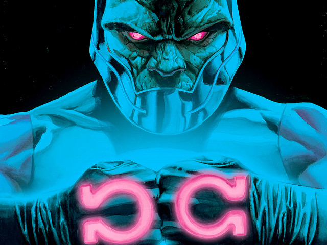 Man neon light chest sign free wallpaper for desktop - medium preview image