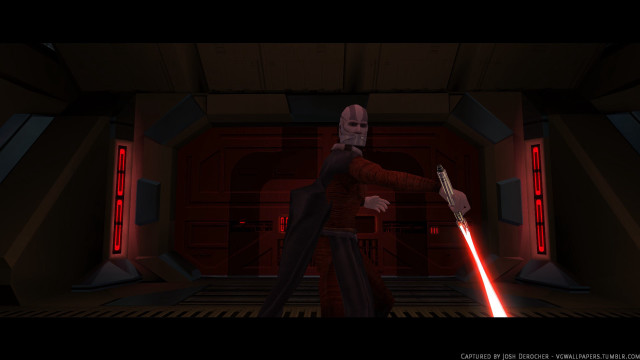 Man red suit light saber free wallpaper for desktop - medium preview image