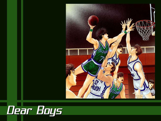 Basketball young men gym green free wallpaper for desktop - medium preview image
