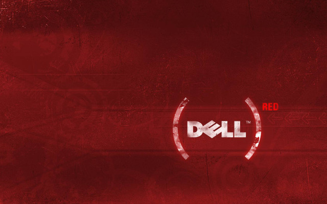 Red dell logo red background free wallpaper for desktop - medium preview image