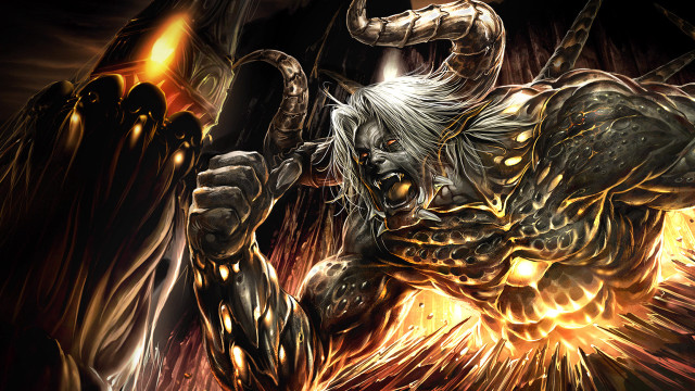 Demonic creature with a huge free wallpaper for desktop - medium preview image