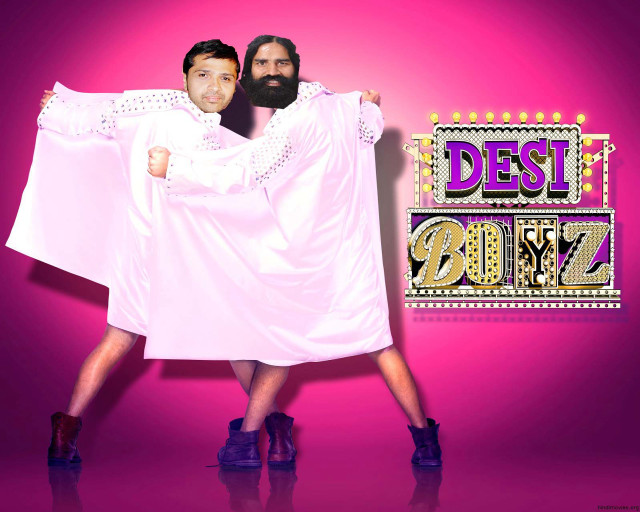 Man woman costume pose picture free wallpaper for desktop - medium preview image