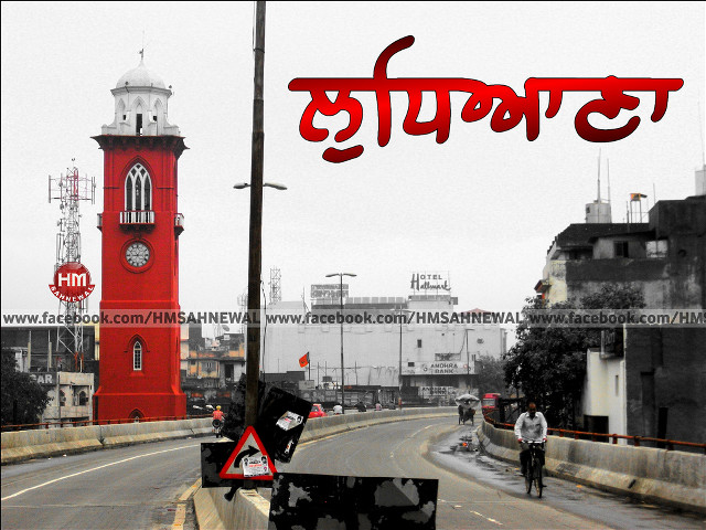 Red clock tower road traffic free wallpaper for desktop - medium preview image