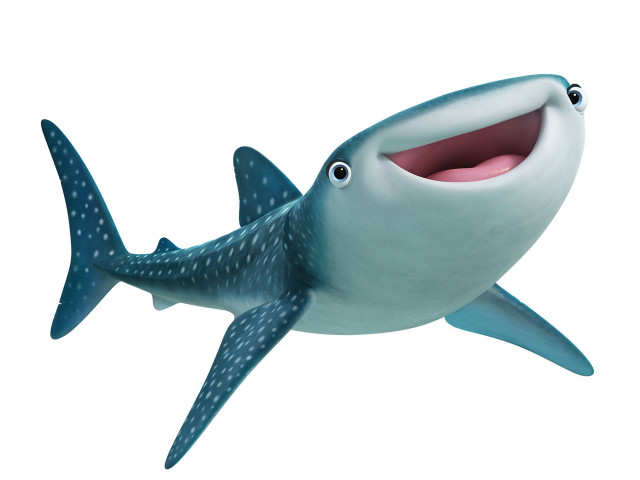 Cartoon shark big smile mouth free wallpaper for desktop - medium preview image