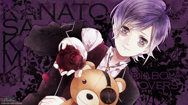 Gothic manga man teddy bear free wallpaper for desktop - medium preview image