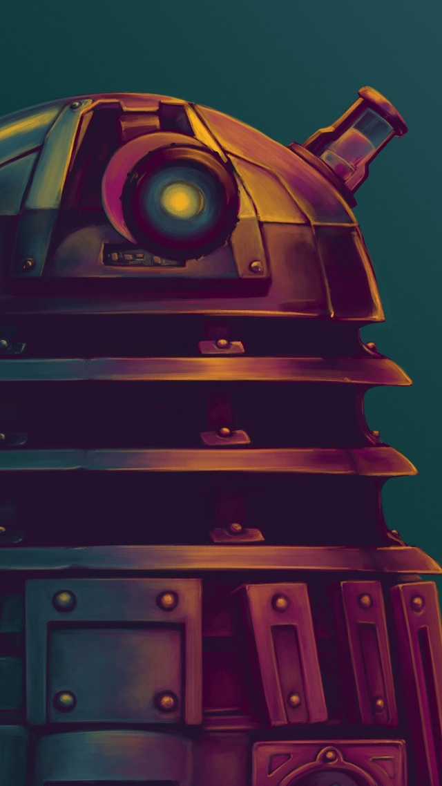 Robot closeup green blue red free wallpaper for mobile - medium preview image