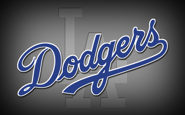 Dodgers logo dark background stripe free wallpaper for desktop - medium preview image