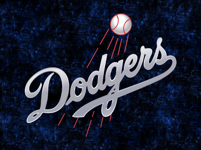 Dodgers logo baseball flying air #2 free wallpaper for desktop - medium preview image