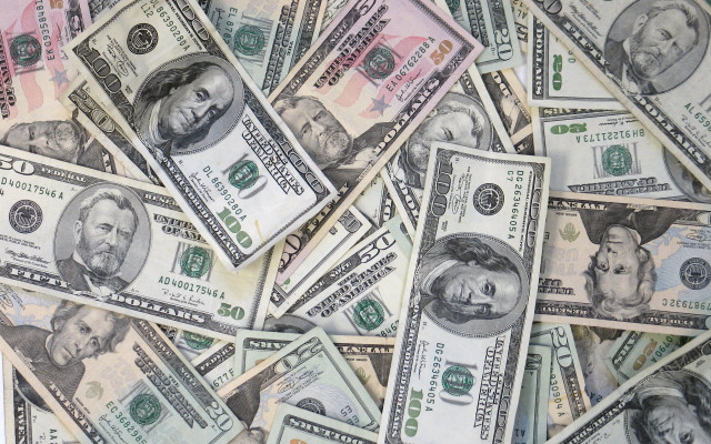 Twenty dollar bills money pile free wallpaper for desktop - medium preview image
